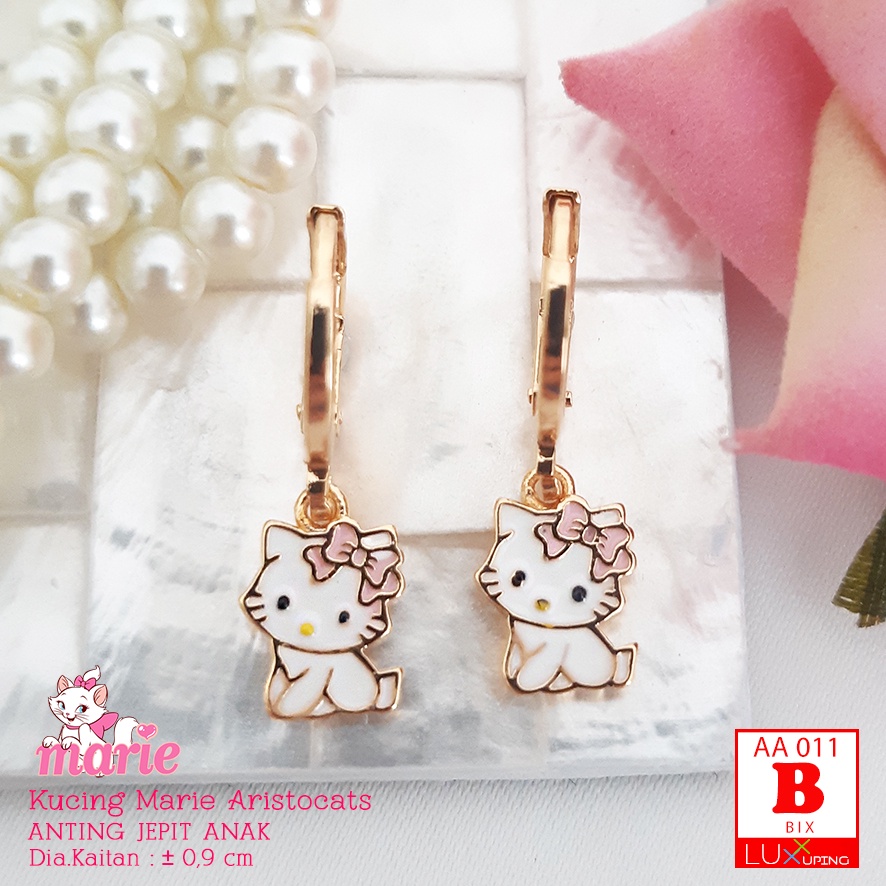 AA 011 Anting Anak Kucing Cat Lucu Maneki Neko Kucing Hoki Kucing Keberuntungan Kucing Marie Aristocats Anting Kucing Oyen Luxx Xuping