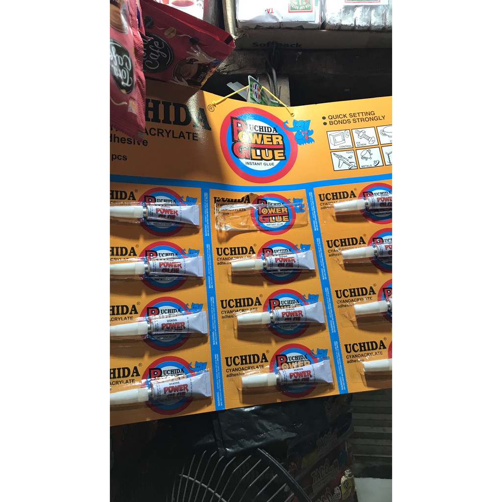 

PROMO POWER GLUE UCHIDA 1 LEMBAR 12 PCS INSTANT LEM KAYU PLASTIK BESI MURAH TERMURAH