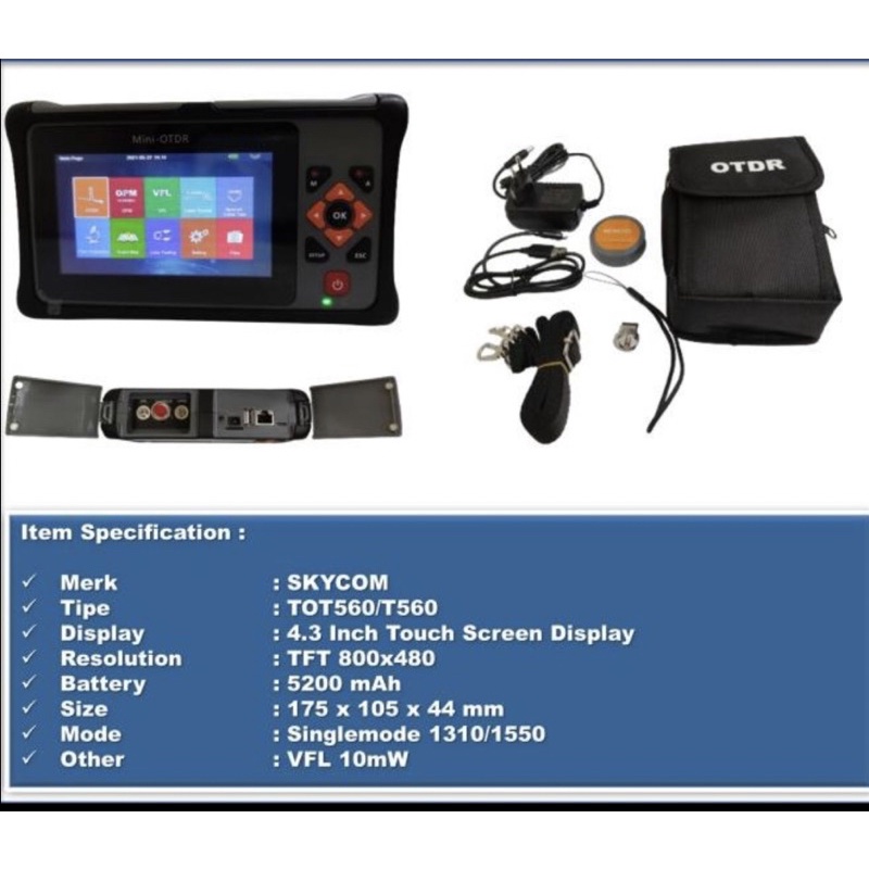 OTDR MINI T560 SKYCOM / OTDR MINI SKYCOM