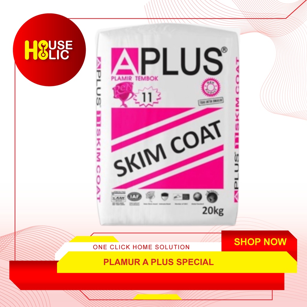 Plamur Tembok APLUS Skim Coat Per Kg / Plamir A Plus Skimcoat