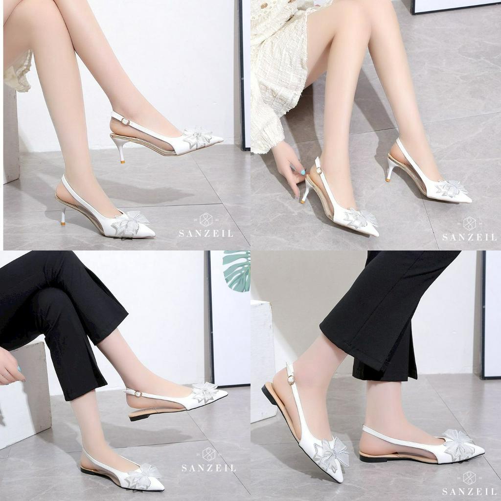 Heels Wanita GO4411 Heels Stiletto Import Ujung Lancip