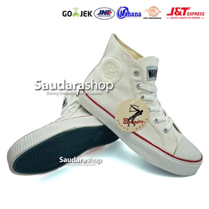 Sepatu Warrior Classic / Sepatu Sekolah Warrior / Sepatu Warrior Putih - 39