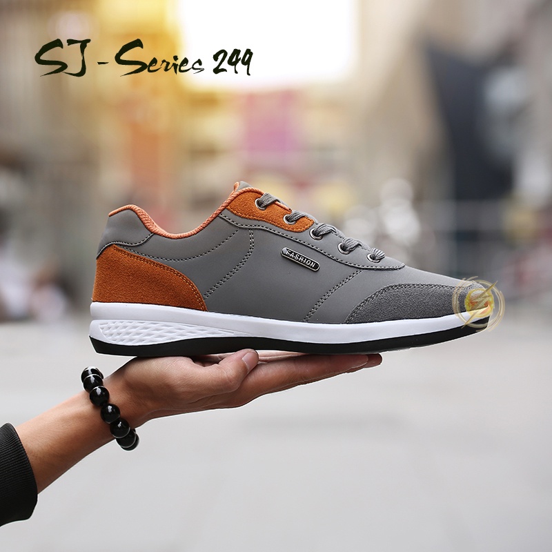 [MONA] (FREE BOX)  Sepatu Sneakers Pria Casual Trendy Kualitas Import Premium - 249