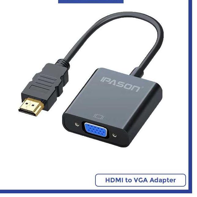 ➮ IPASON Adapter Digital to Analog Video Audio Converter HDMI to VGA 720p or 1080p ✼