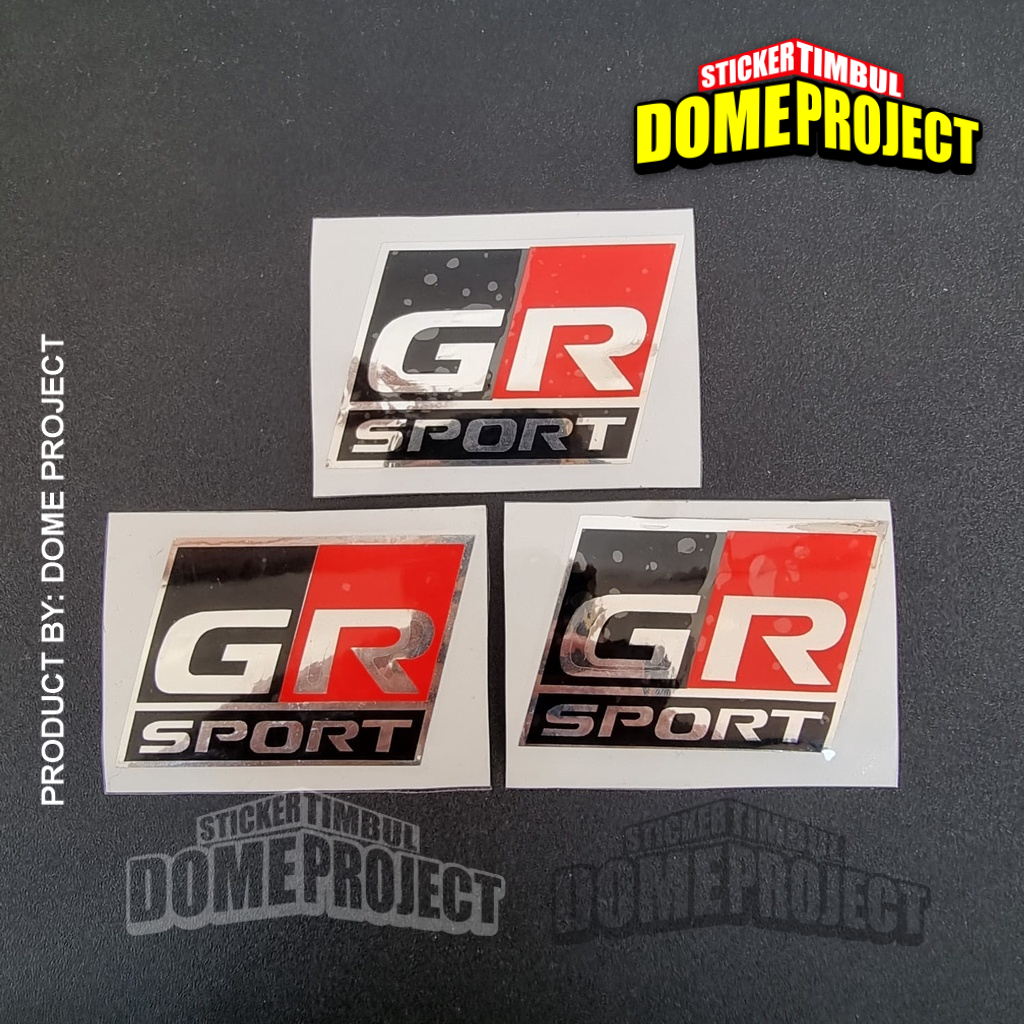 STIKER CUTTING MOBIL LOGO EMBLEM GR SPORT TOYOTA