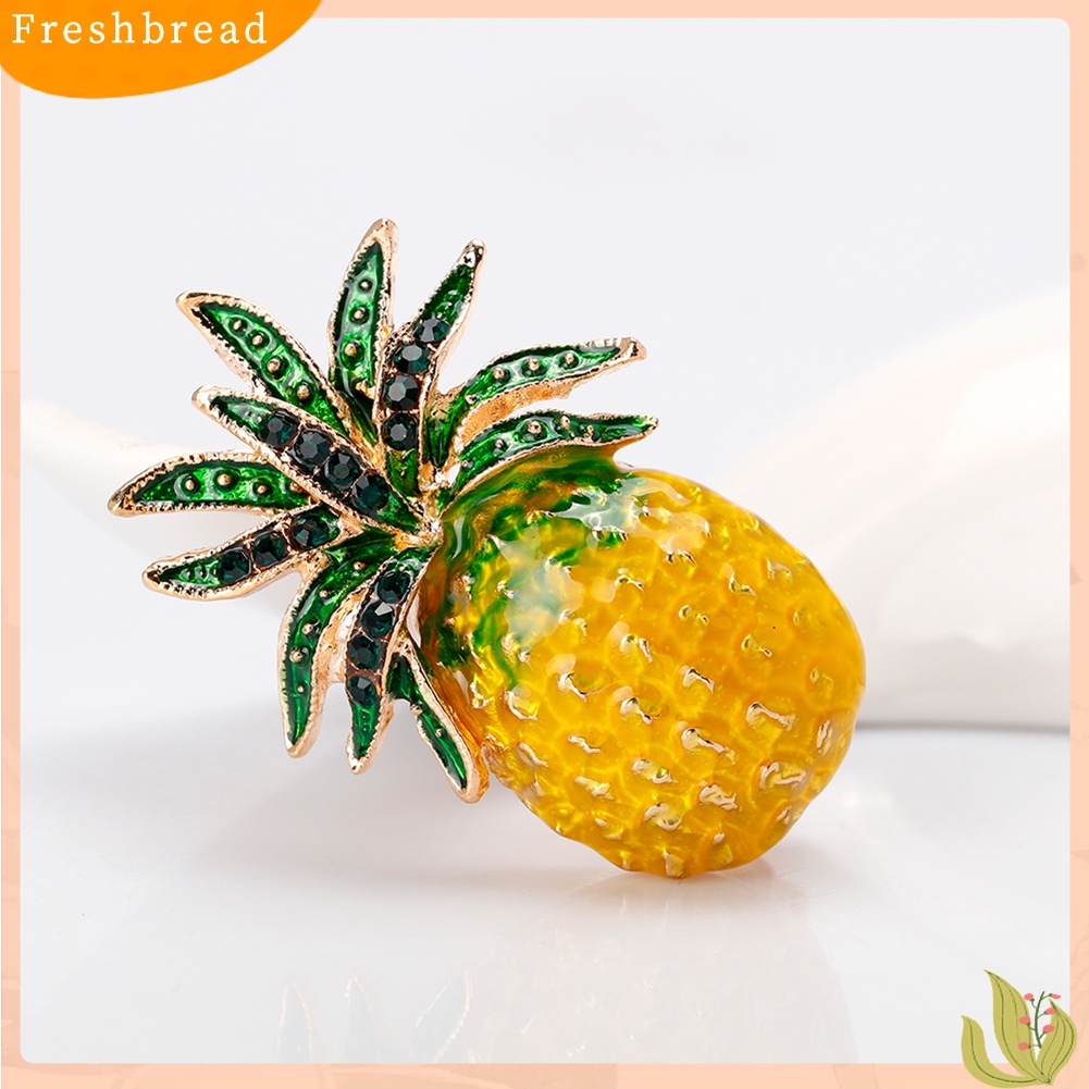 [ TERLARIS]Creative Fruit Pineapple Brooch Pin Shirt Scarf Dress Women Jewelry Decor Gift