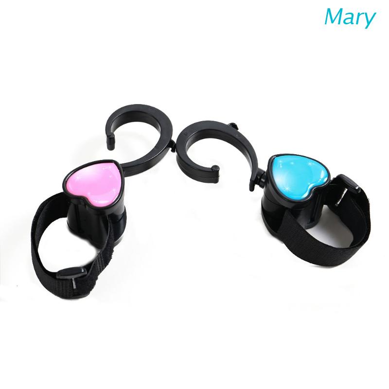 Mary 1 Pasang Kait Gantungan Tas Anti Slip Adjustable Rotasi 360 Derajat Untuk Stroller Bayi
