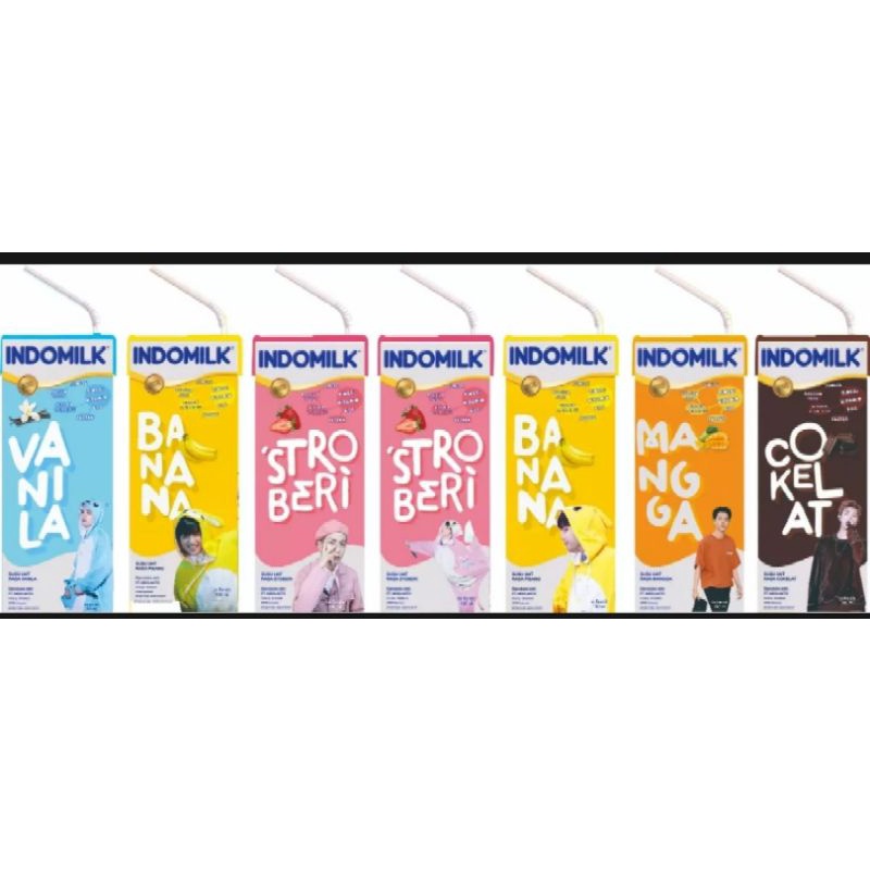 Susu Indomilk BANANA Pisang Jungkook BTS GRATIS FOTO POSTCARD DYNAMITE SEMUA MEMBER