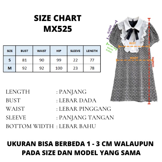 DRESS OLD SCHOOL IMPORT MINI DRESS GAUN WANITA VINTAGE MX525