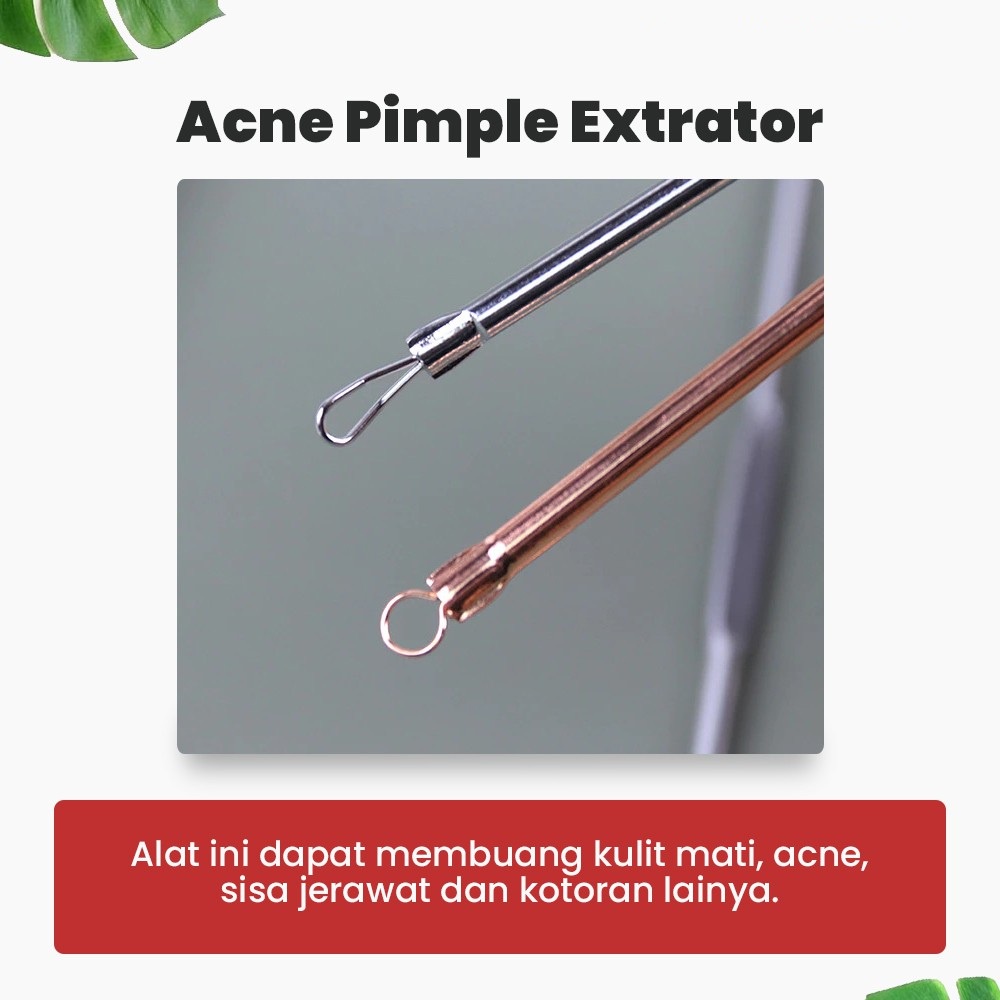 Pinset Komedo Jerawat set 4 pcs Pinset Komedo Jerawat Set Stainless Anti Karat Alat Pencabut Komedo 4 in 1