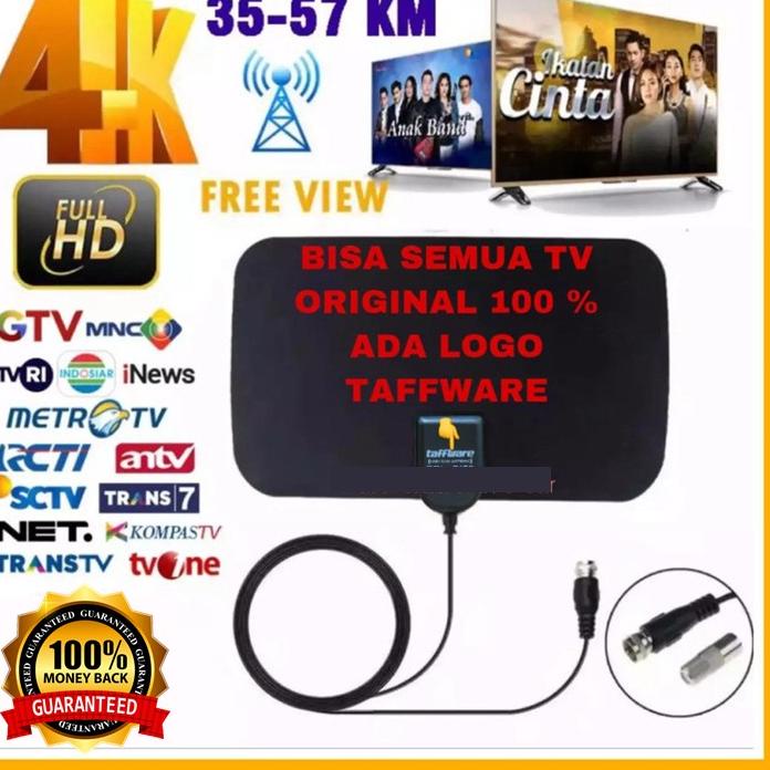 ✾ Antena Tv Indoor Led Super Jernih Dalam Ruangan Original Tabung DVB-T2 4K High Gain 25dB Indor Ori