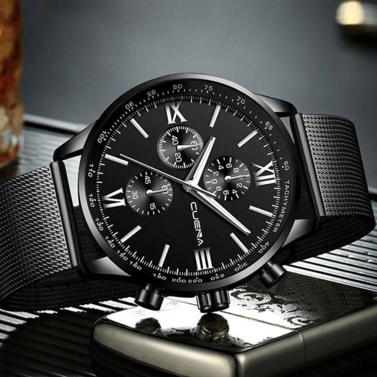 Diminati OJM&740 jam tangan pria mewah elegan tipis Sempel tali pasir Anti air byr di tempatꆛ ,,..