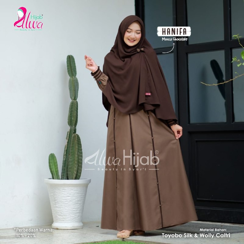 GAMIS SET HANIFA ORIGINAL ALWA HIJAB