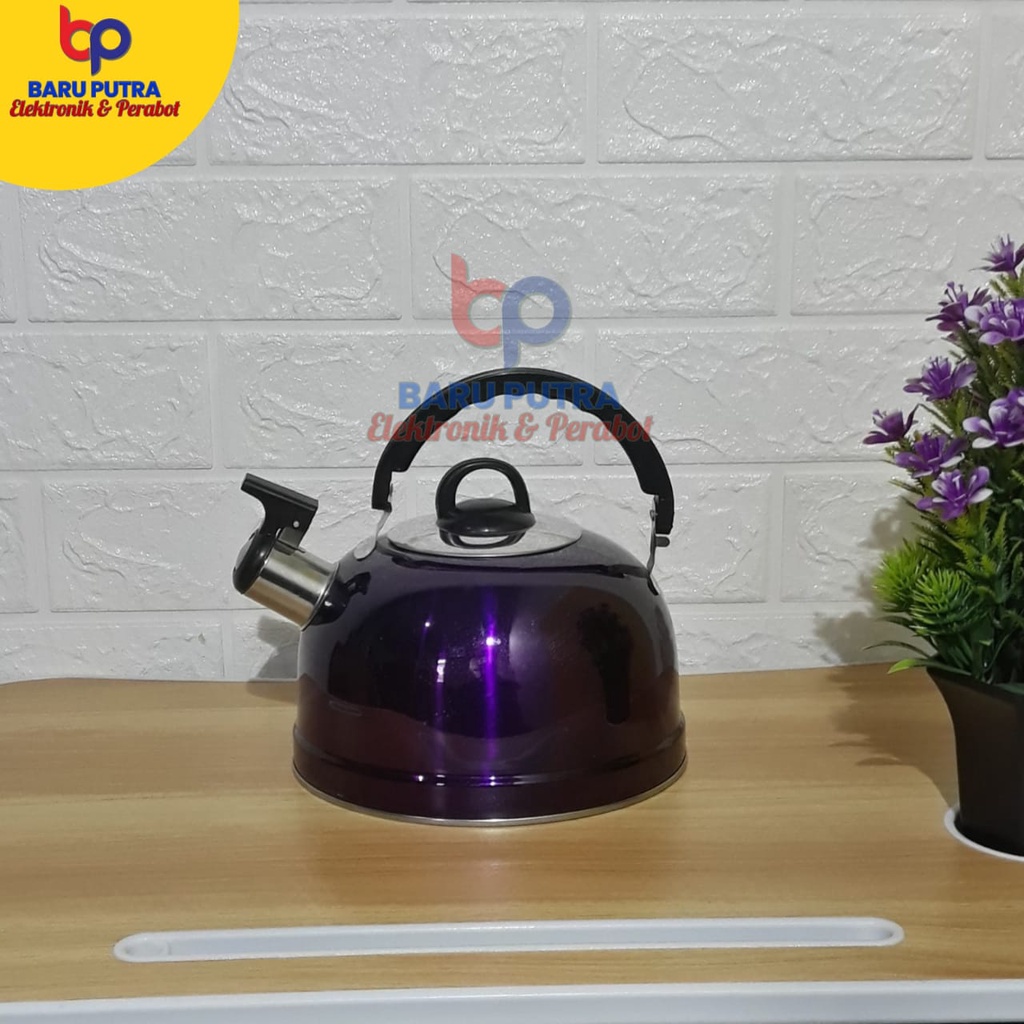 MURAH Teko Siul Ceret Bunyi Ketel Air Stainless BMW 3 L Liter Kettel ANEKA WARNA