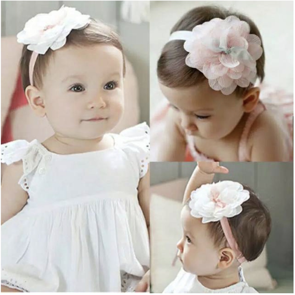 Bandana bayi Head Band BUNGA ikat Kepala Bayi Perempuan Headwrap Lucu hw Aksesoris headband wrap