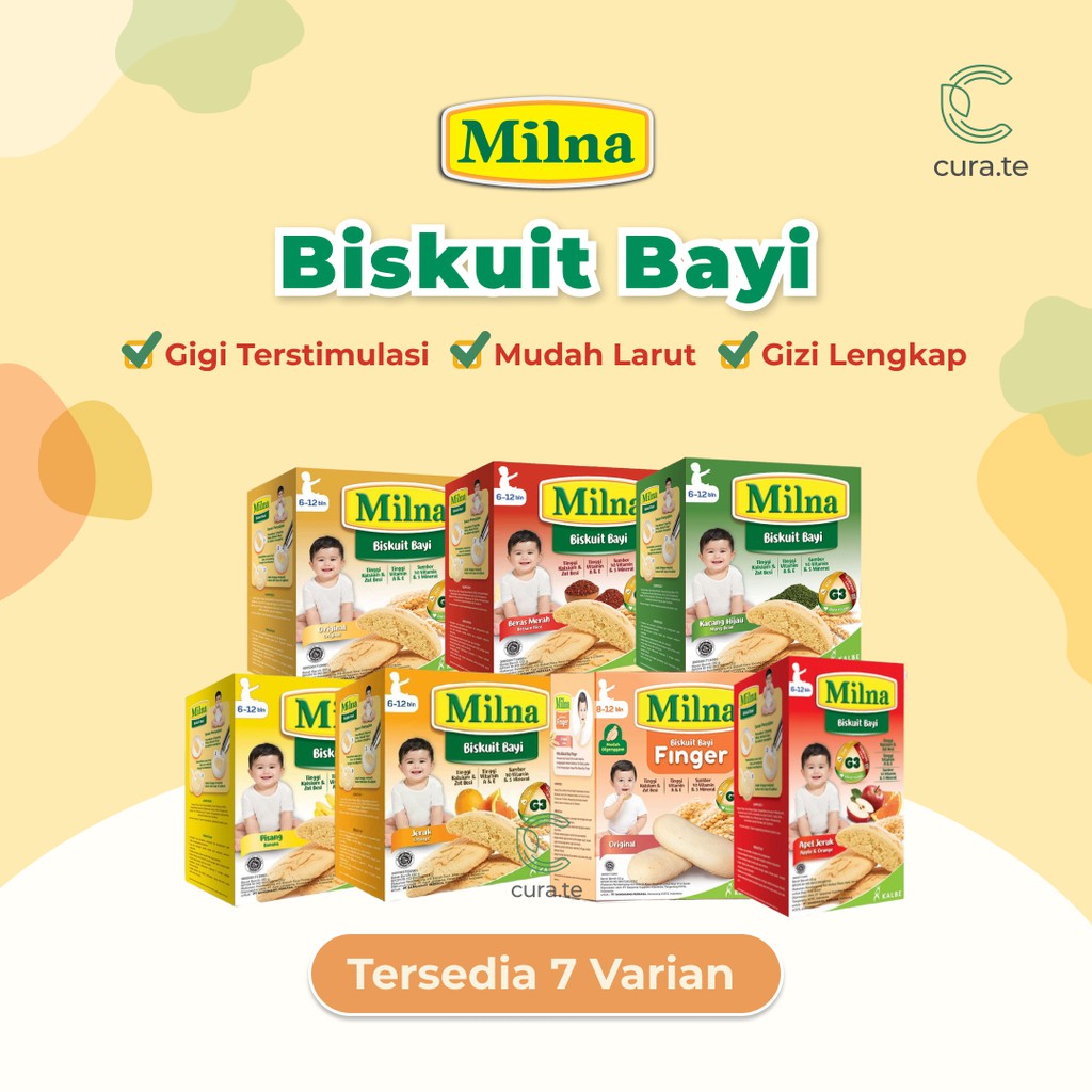 MILNA BISKUIT BAYI 6 BULAN 8 BULAN SEHAT | SNACK CEMILAN MAKANAN BAYI