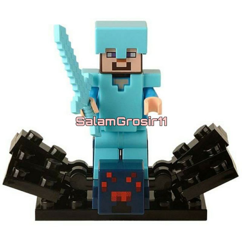 Lego Minecraft and parts Steve armor mine craft lego