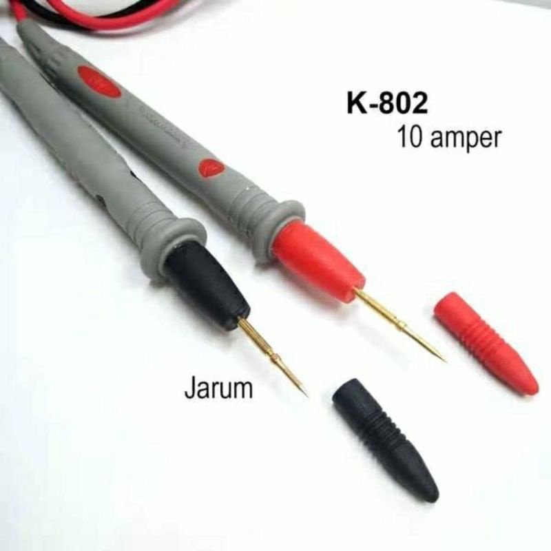 KABEL probe AVOMETER MULTITESTER MULTIMETER pin jarum lancip