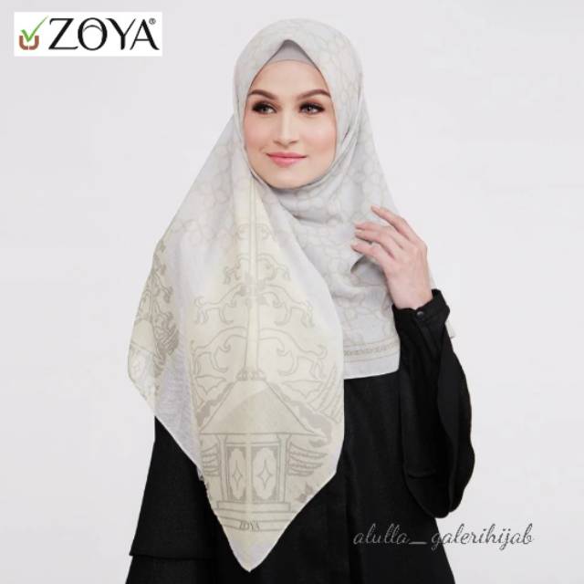 Zoya Premium Scarf Diyanti Kerudung Segiempat Motif 