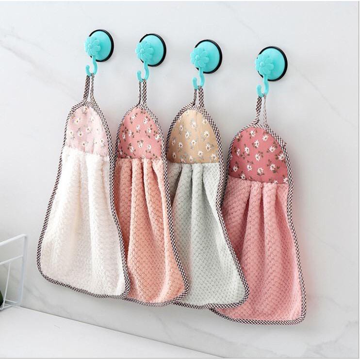 [COD] 1KG Muat 50PCS Kain Lap Tangan Microfiber Kain Lap Meja Gantung Dapur Hand Towel