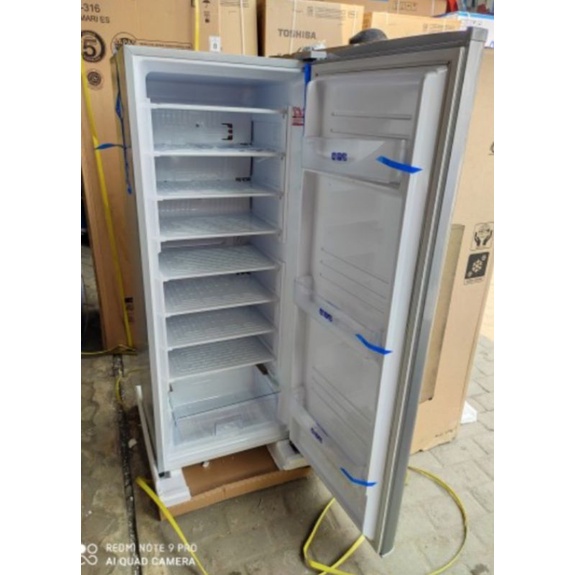 SPESIAL PROMO CUMA HARI INI Freezer SHARP FJ-M195N - SS freezer es batu 8 rak