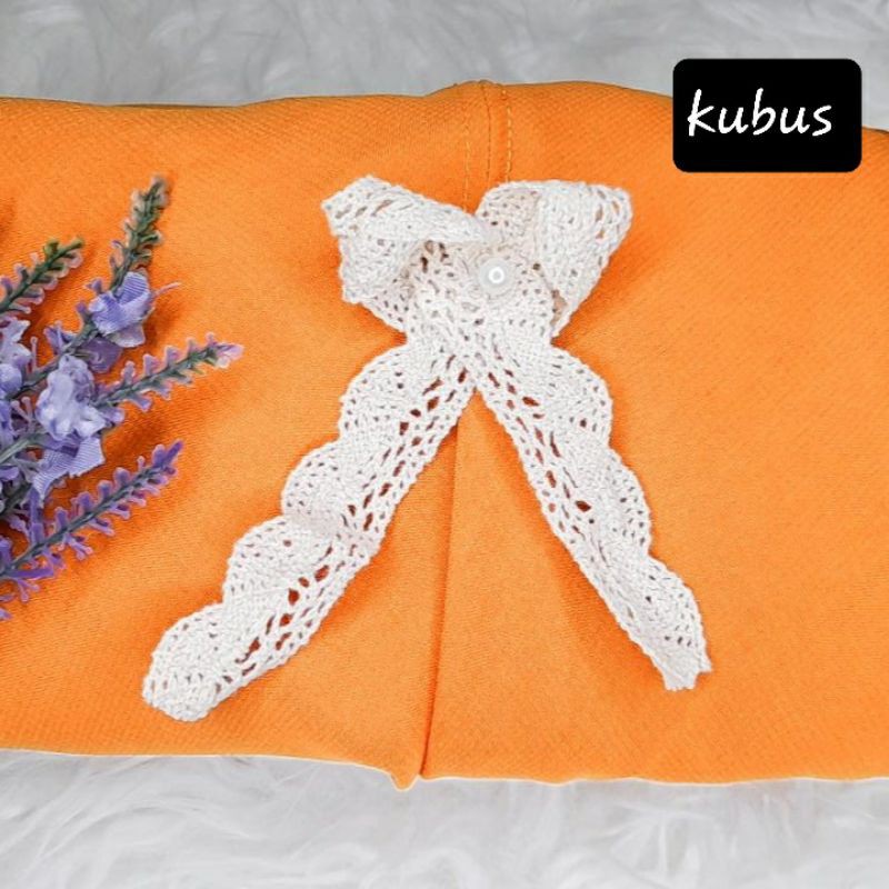 READY STOCK Hijab instan segitiga renda JIilbab Instan Segiempat Jilbab Instan Segitiga pita-Kubus tua