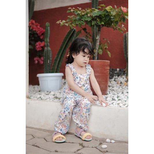 Flower Series Tanktop Set 1-5thn / Setelan Anak