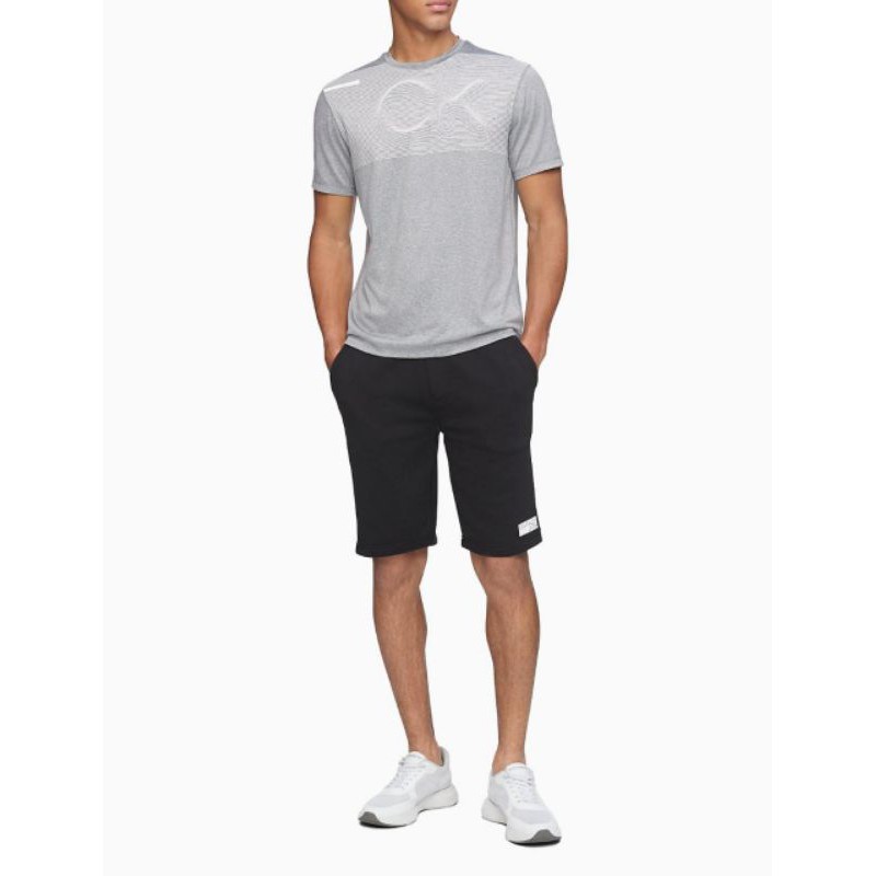 Calvin klein linear wave logo crew neck t-shirt SALE