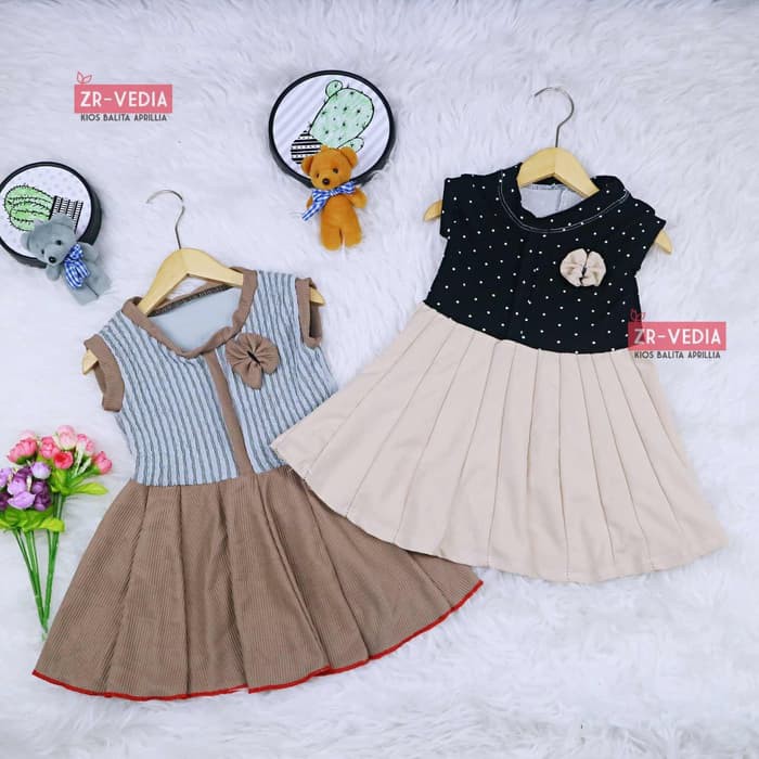 Dress Bilqis size Bayi - 6 Tahun / Dres Yukensi Murah Baju Anak Cewek