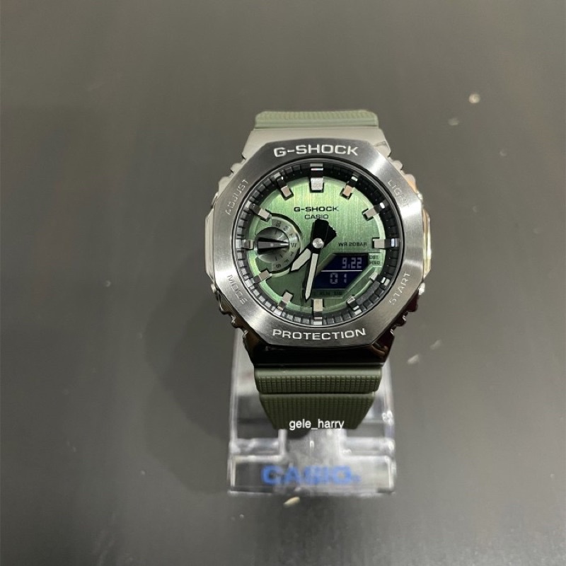 Casio Gshock GM 2100B-3A Forged Stainless Steel Bezel