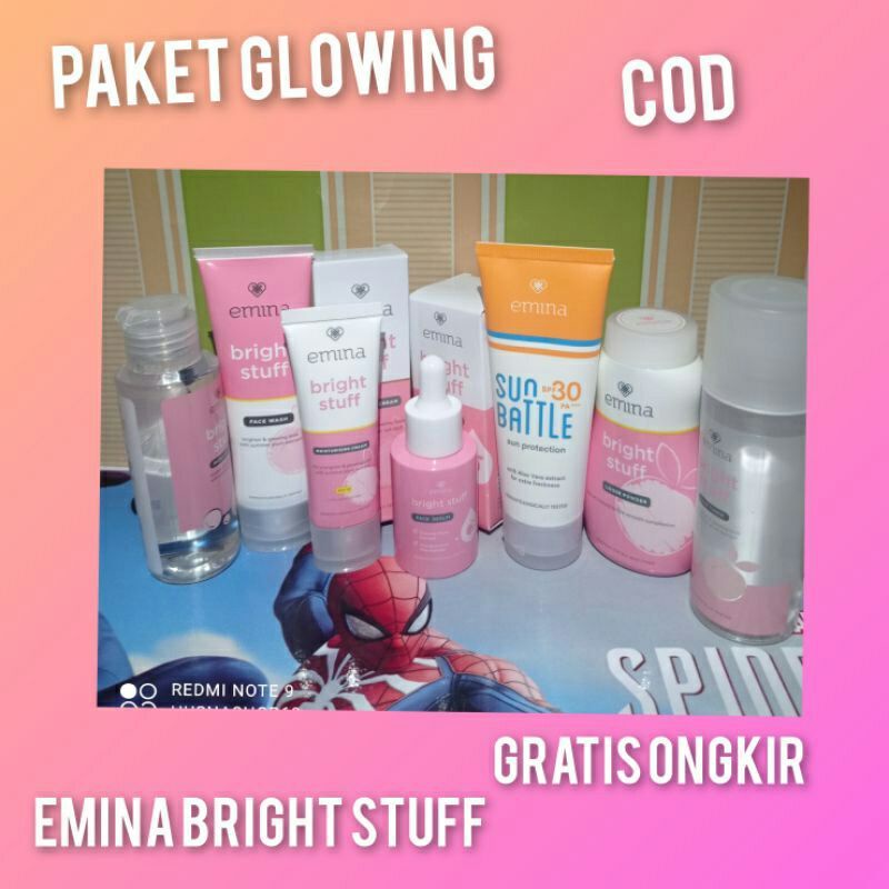 Bisa COD Paket Emina Glowing Komplit/Paket Emina Bright Stuff Lengkap/Paket Hemat Emina