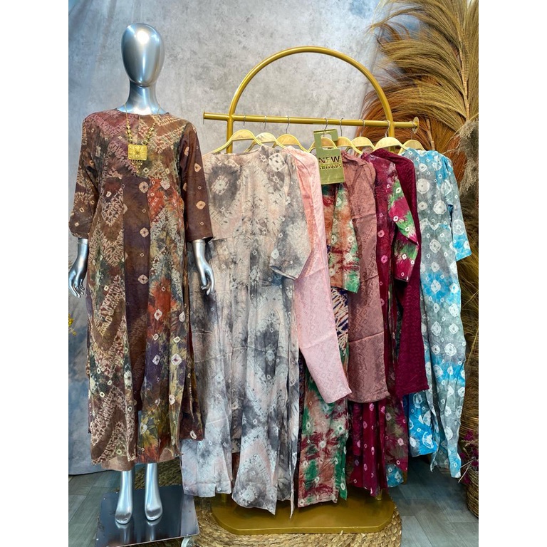 BAJU SETELAN WANITA BATIK VISCOSE JUMPUTAN TERBARU SETELAN CELANA PESTA WANITA BISA COD