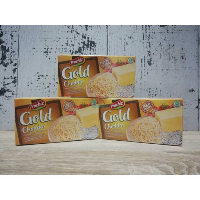 

Keju cheddar/ cheddar cheese prochiz gold 160gr