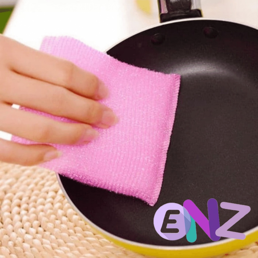 ENZ ® Spons Spon Dapur Alat Pembersih Mencuci Piring Sabut Gosok Sponge Pad Sikat Cuci Piring 1181