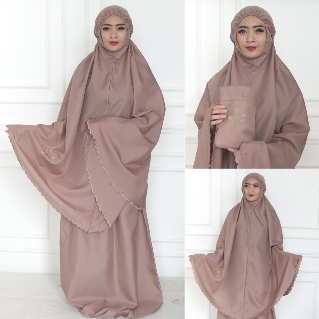 Mukena Dewasa Travel pastel Terbaru