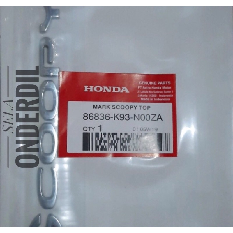 EMBLEM LOGO TIMBUL HONDA SCOOPY NEW LED 2021