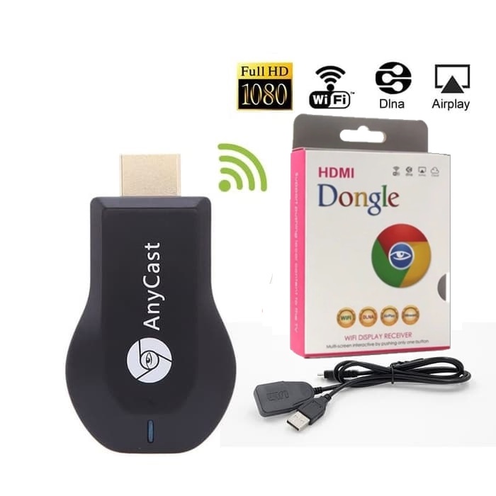 HDMI Dongle Anycast Chromecast Wifi Wireless Streaming Media Tv Player Android IOS Reciever Tv HD Original HDMI Wifi Dongle Streaming Tv Laptop PC