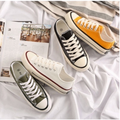 SW21 Sepatu Sneakers Import Wanita Korea Fashion Kanvas Sport Shoes COD Original Sepatu Kuliah Sekolah