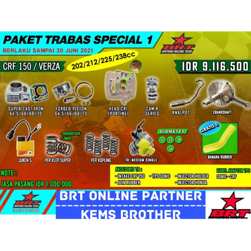 PAKET CRF BRT TRABAS SPECIAL 1