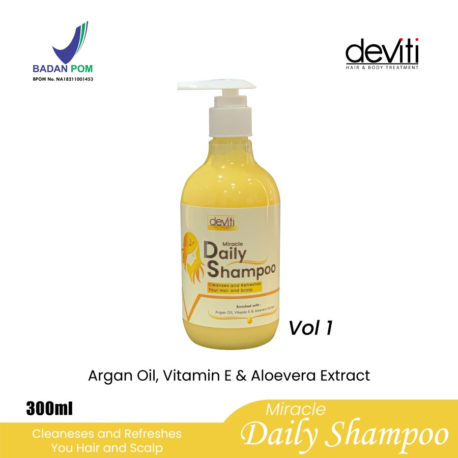 Deviti Miracle Daily Shampoo Vol 1 Perawatan Rambut Normal to Oily