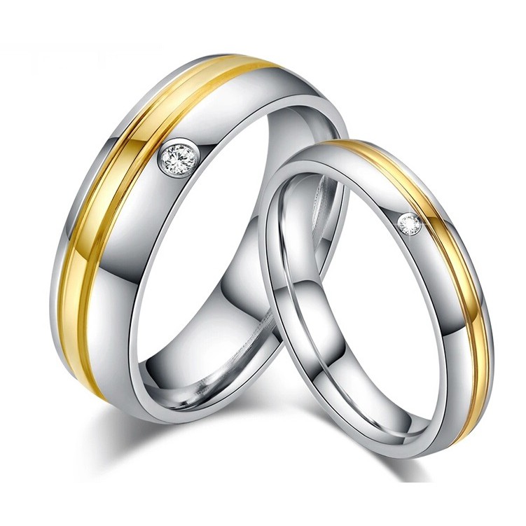 [BEST SELLER] Cincin Couple Titanium / Cincin Couple Murah / Cincin Couple Anti Karat C013