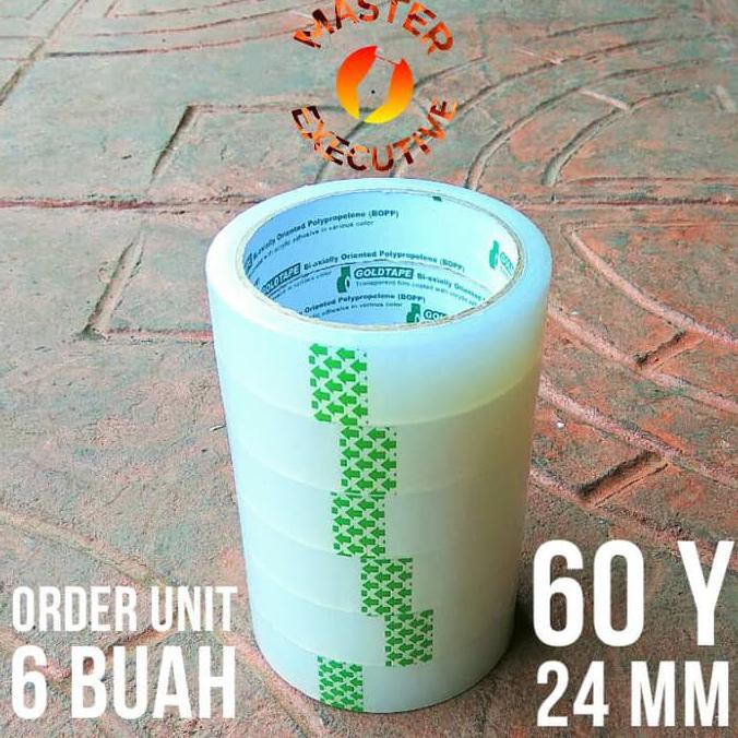 

HOT SALE|BEST SALLER Goldtape Lakban / Solasi / Solatip / OPP 1 inch Bening 24 mm x 60 Y