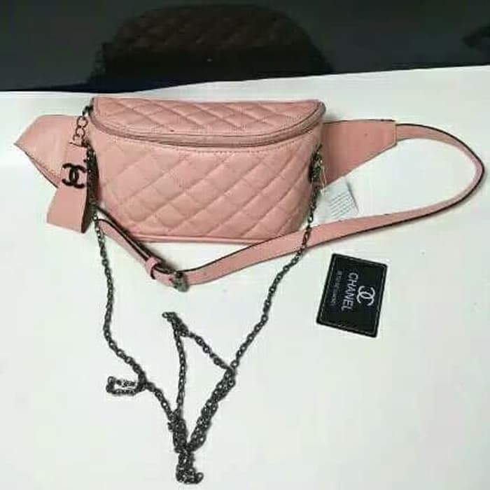 tas wanita chanel pinggang/tas selempang punggung/tas branded import