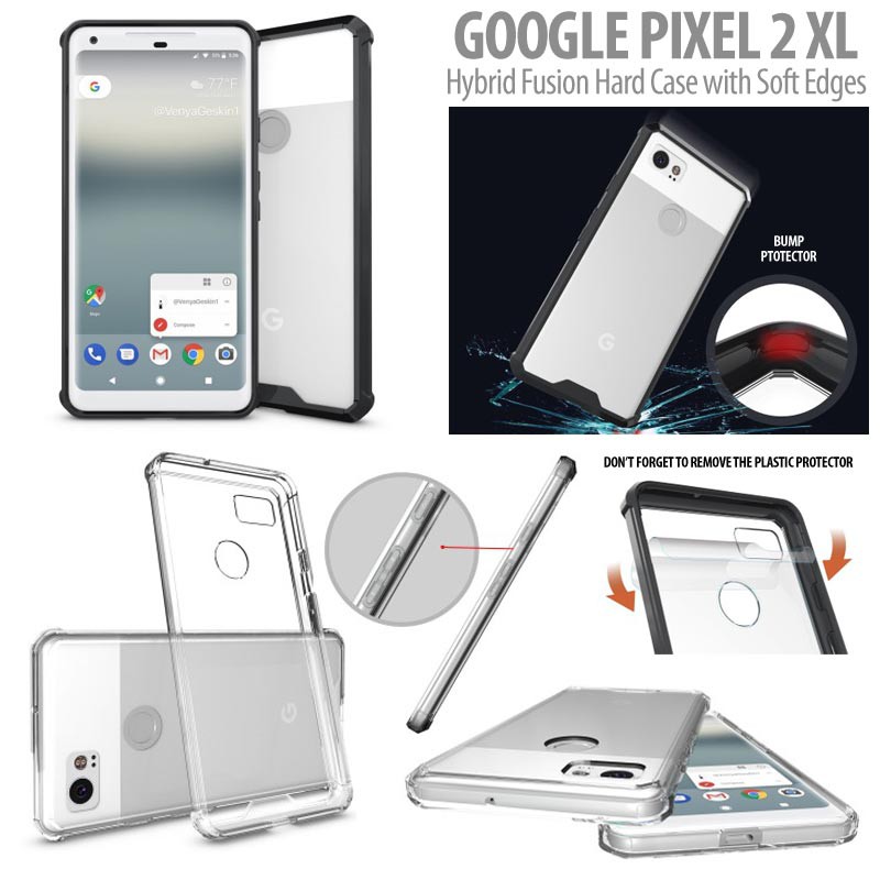 Google Pixel 2 XL - Hybrid Fusion Hard Case with Soft Edges