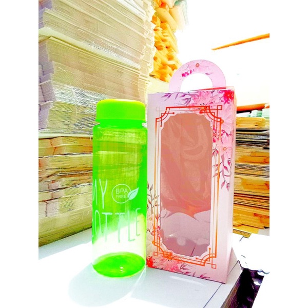 

Box souvenir 9x9x20 Pink Motif