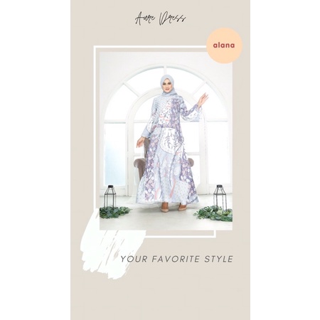 a.lana.id GAMIS/ LONG DRESS/ DRESS ELEGANT/ HIJAB DRESS