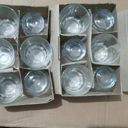 Inidia 1 SET ISI 12 PCS Gelas Soju / Soju Glass / Gelas Sloki / Shot Glass / Gelas Shot / Gelas Soju