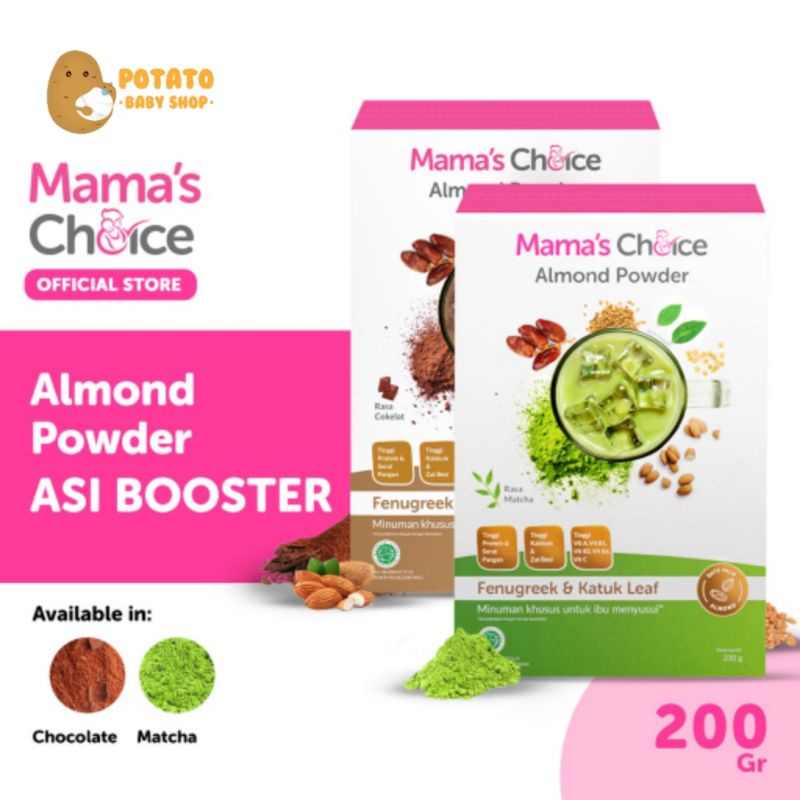 Mama's choice Almond Powder Pelancar Asi - Susu almond Daun Katuk Mamas Choice