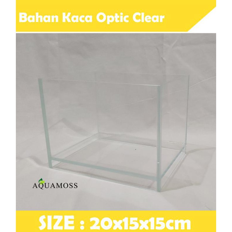 Aquarium Mini Optic Clear Glass 20X15X15 Tokoantares