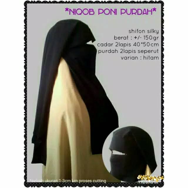 Niqab Poni Purdah